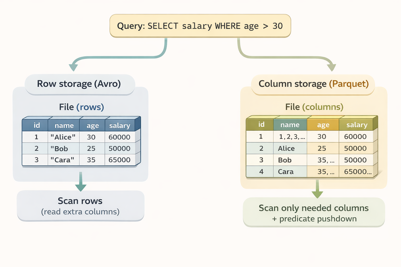 Data Scanning: Row vs. Columnar